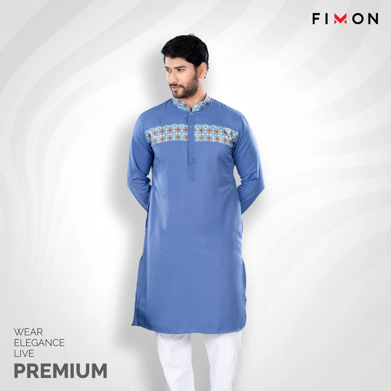 Premium Half Contrasted Panjabi
