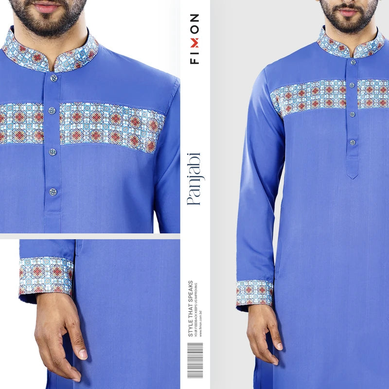 Premium Half Contrasted Panjabi