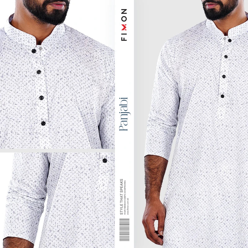 Royal White Panjabi