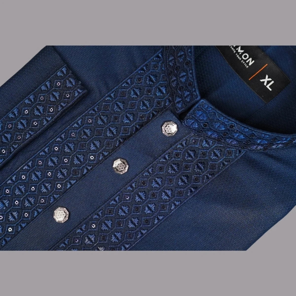 Sequence Embroidered Panjabi