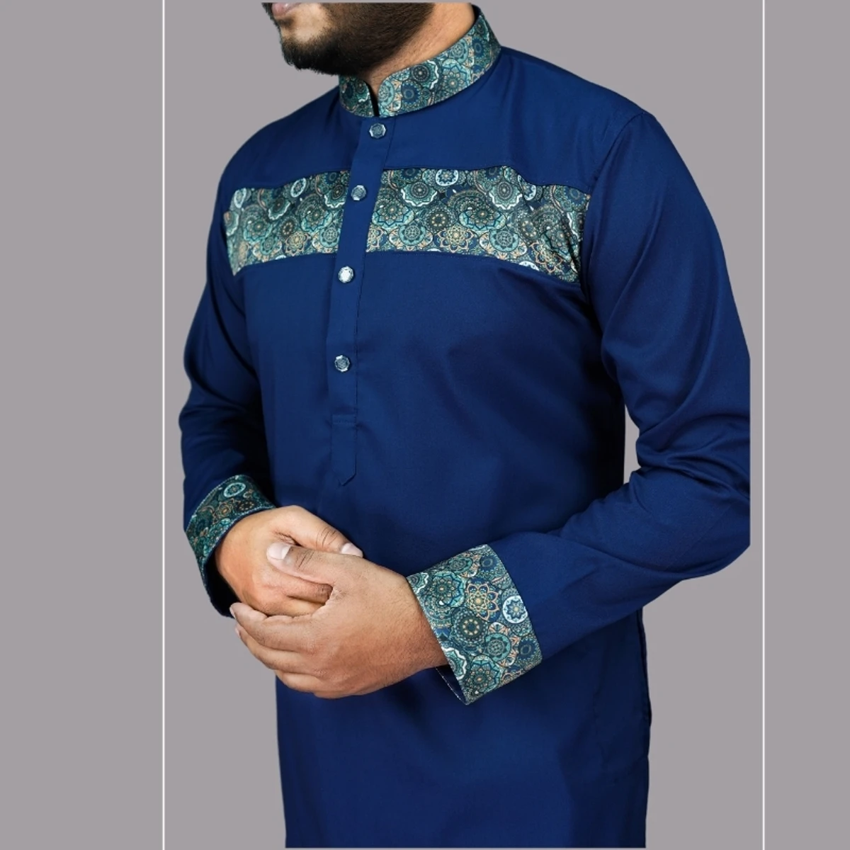 Premium Contrasted Panjabi