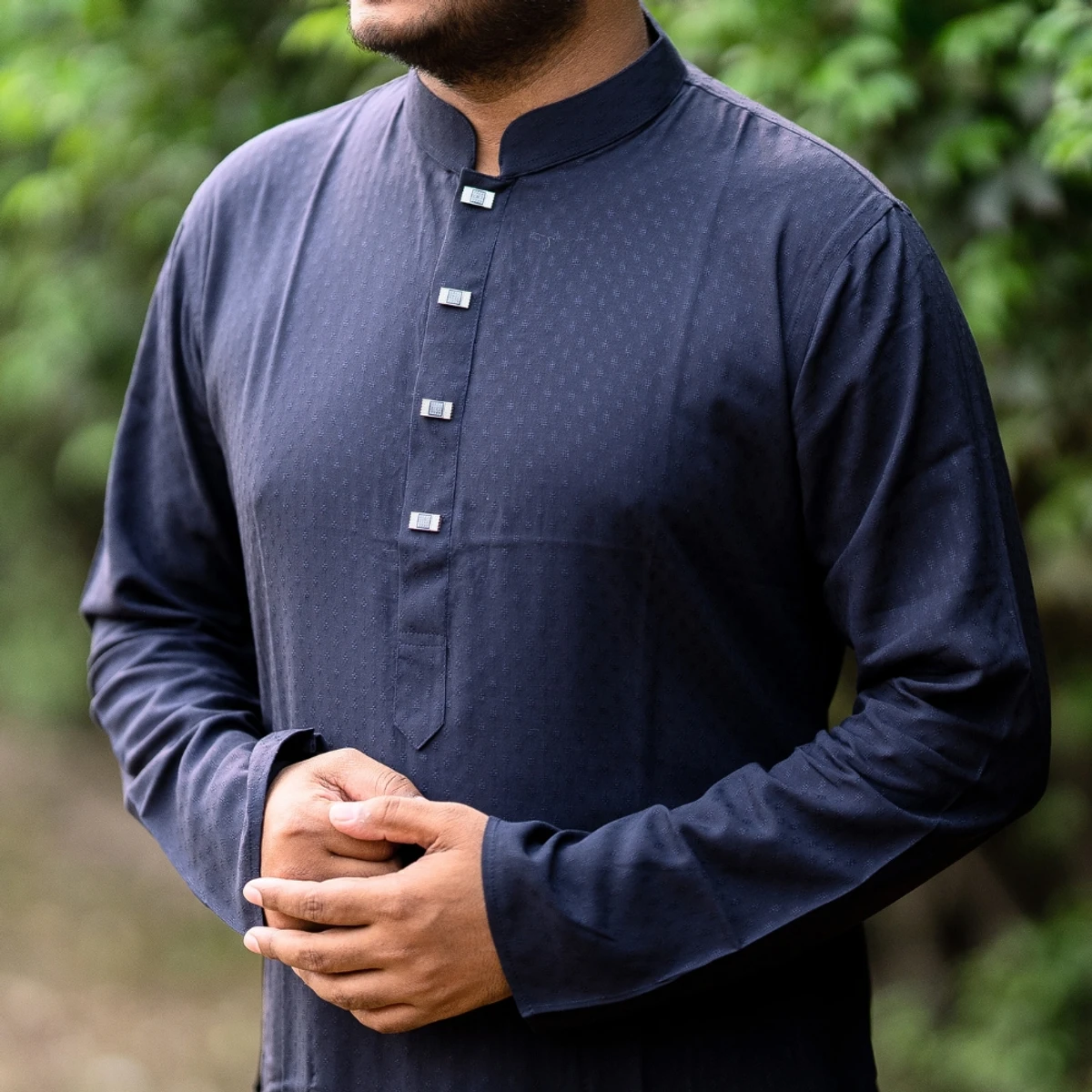 Man's Panjabi - Navy Blue