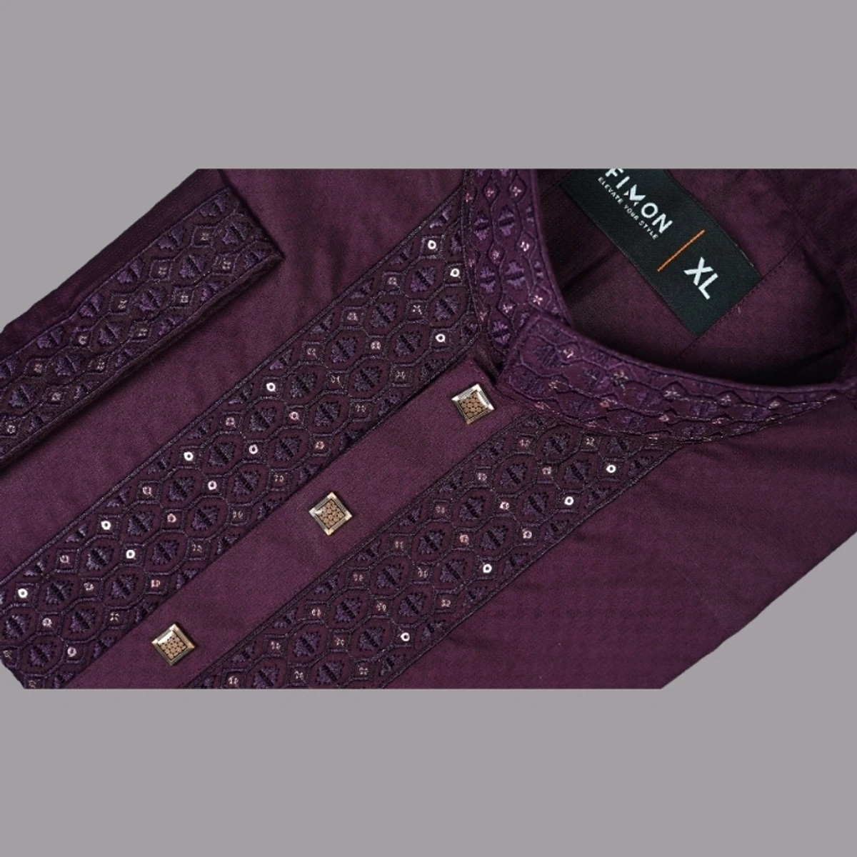 Sequence Embroidered Panjabi