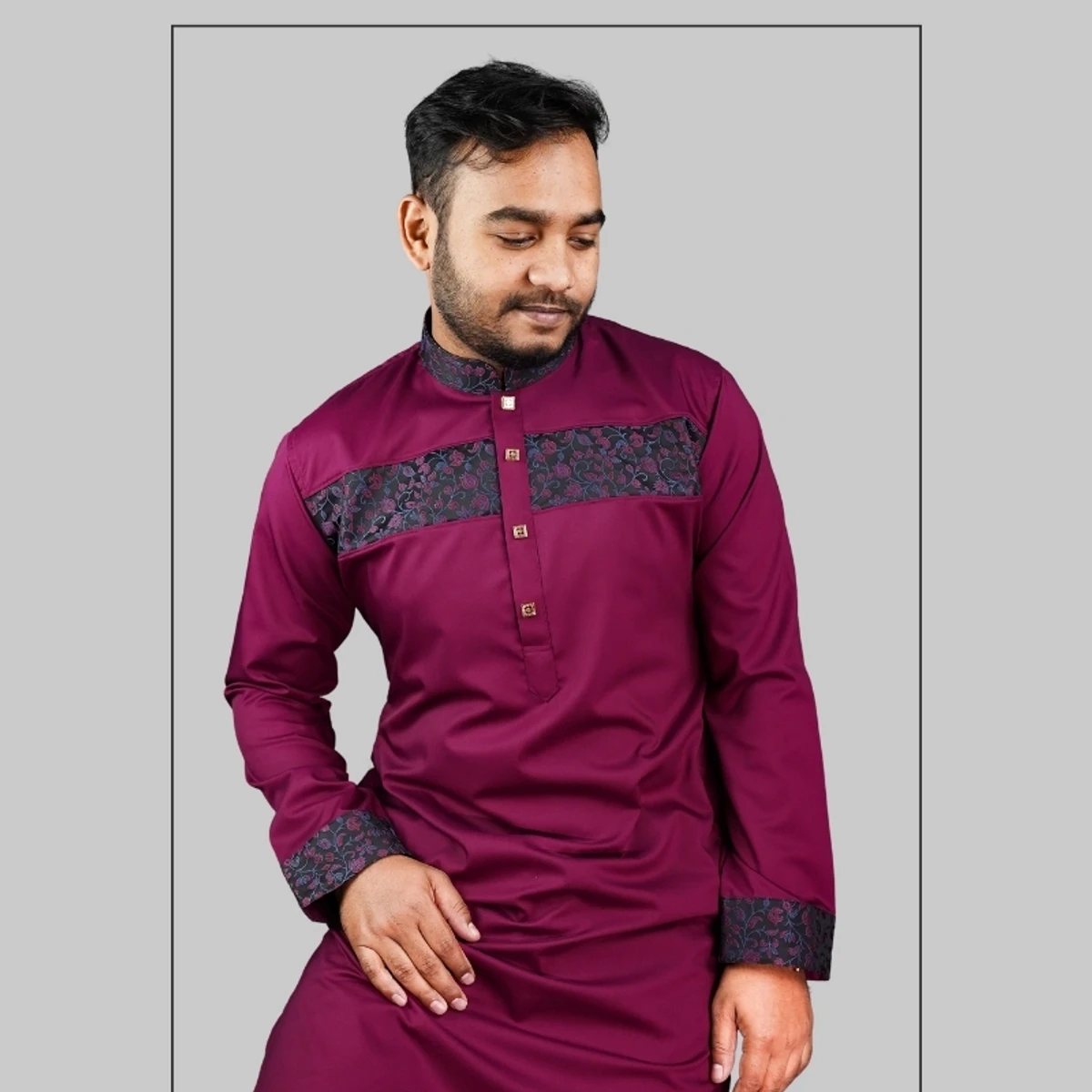 Premium Contrasted Panjabi